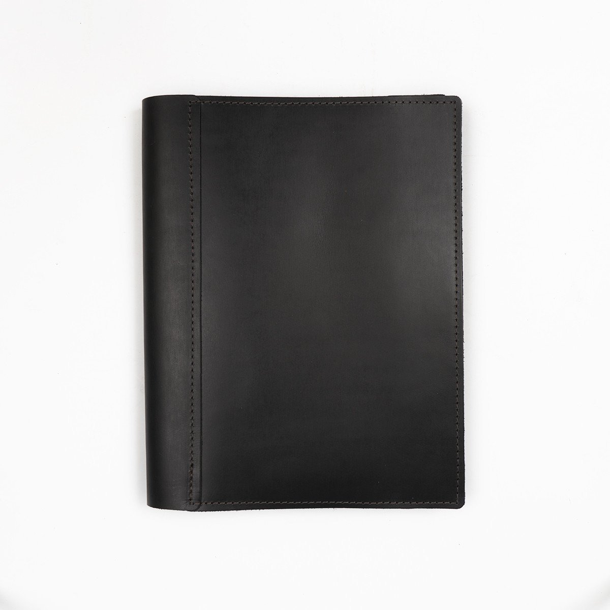 S black leather book wallet