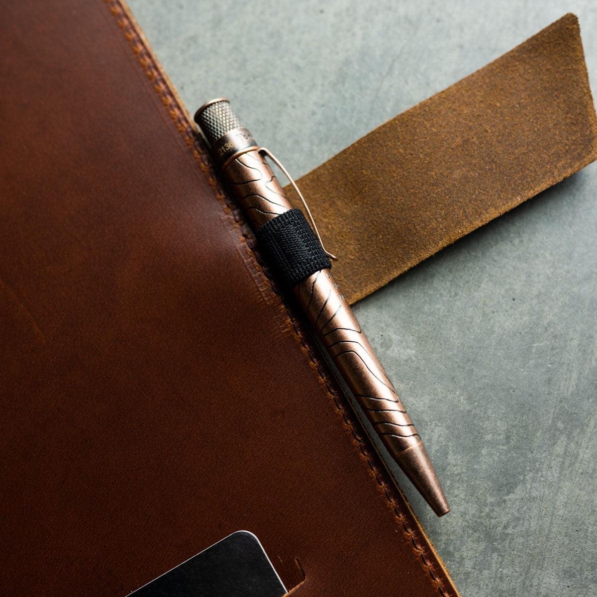 Leather 7 Ring Binder, A Ringed Binder Made From Full Grain