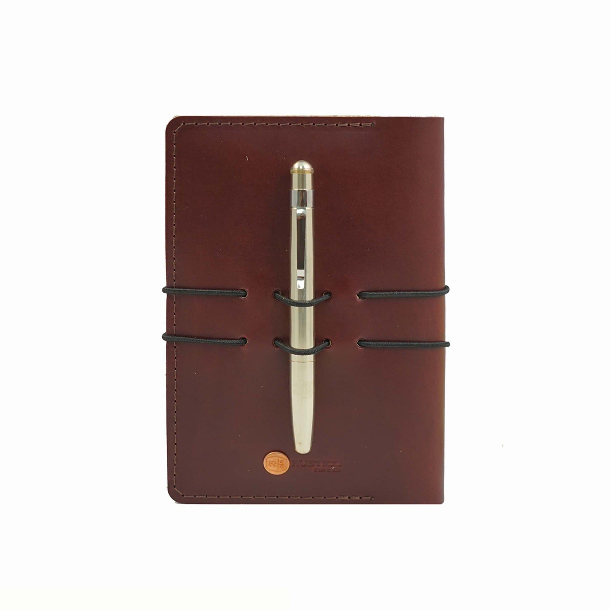 Leather Notebook Cover for Field Notes, Handmade Journal Cover for Moleskine Cahier Journal, Leather Cover with Pen Holder Fits 3.5 x 5.5 Pocket