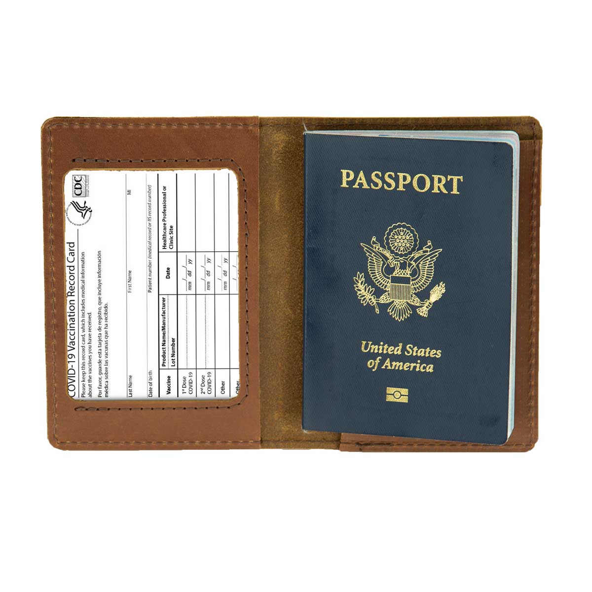 Cynure Rfid Blocking Passport Cover and CDC Vaccine
