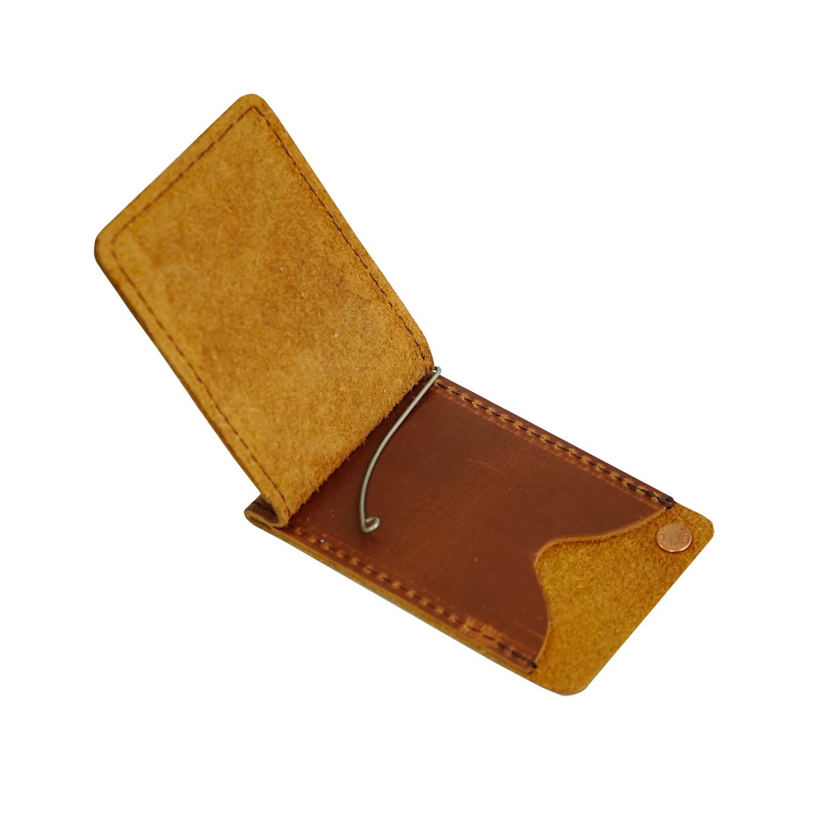 Minimalist Money Clip Wallet  Handmade Premium Distressed Leather