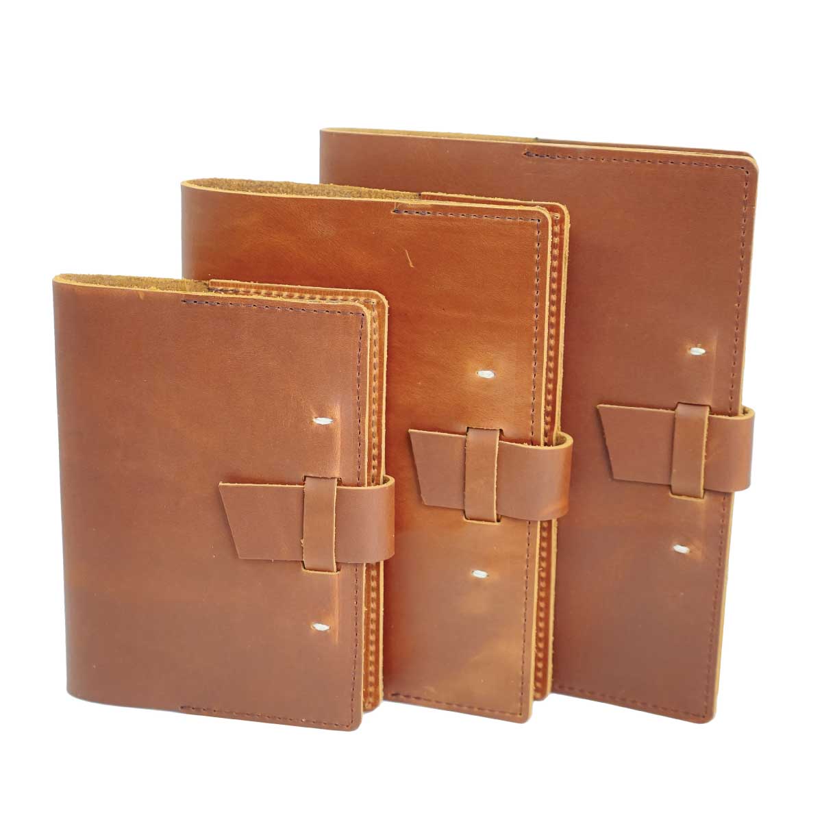 Rustico BK0205-0005 Switchback Leather Notebook Medium in Natural
